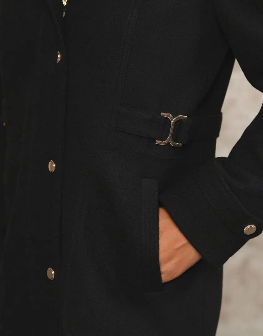New Manteau chic noir Manteaux|Parkas