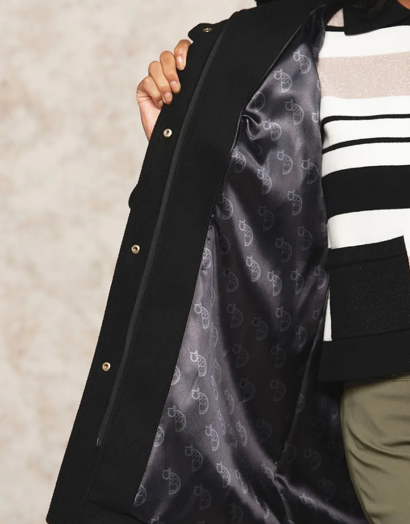 New Manteau chic noir Manteaux|Parkas