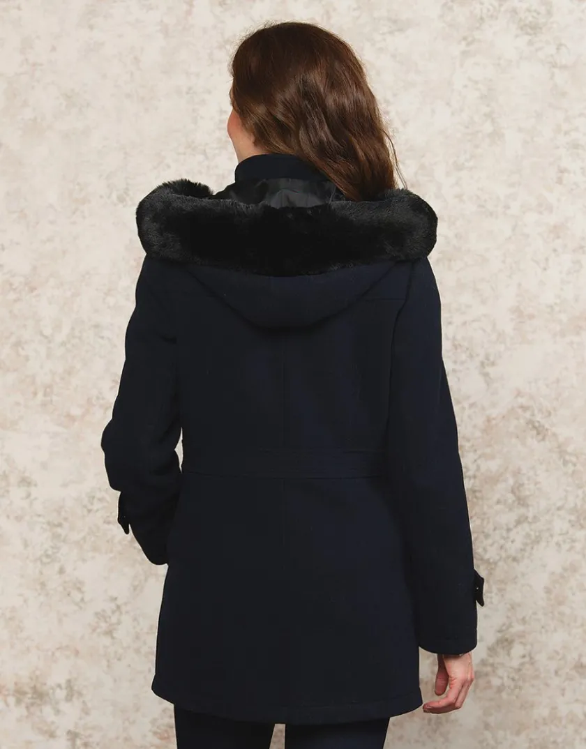 Outlet Manteau laine marine Parkas|Manteaux