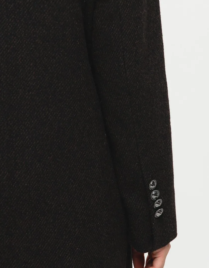 Discount Manteau laine marron Manteaux|Parkas