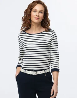 Clearance Marinière en coton T-shirts|Hauts