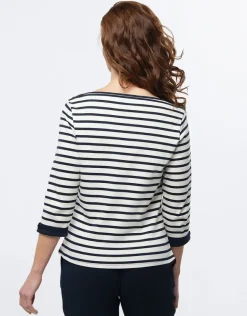 Clearance Marinière en coton T-shirts|Hauts