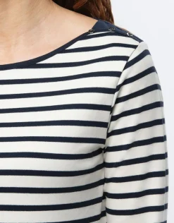 Clearance Marinière en coton T-shirts|Hauts