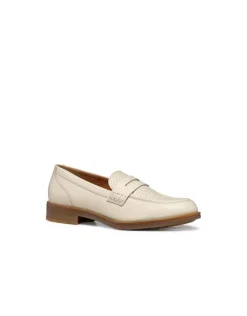 Sale Mocassin cuir lisse beige GEOX Mocassins