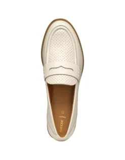 Sale Mocassin cuir lisse beige GEOX Mocassins