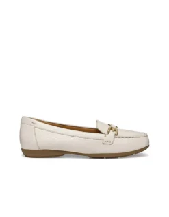 Hot Mocassin léger cuir blanc GEOX Mocassins