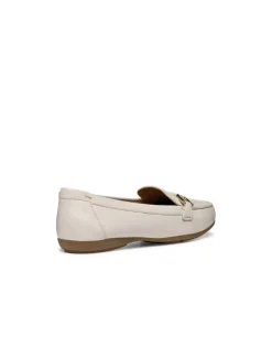 Hot Mocassin léger cuir blanc GEOX Mocassins