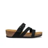 Fashion Mules hautes cuir noir GEOX Sandales