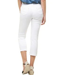 Hot Pantacourt blanc stretch Pantacourts