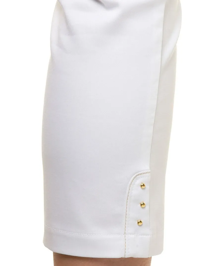 Hot Pantacourt blanc stretch Pantacourts
