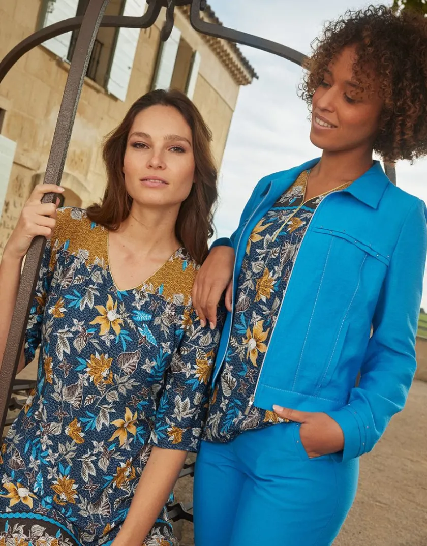 Fashion Pantacourt bleu azur Pantacourts