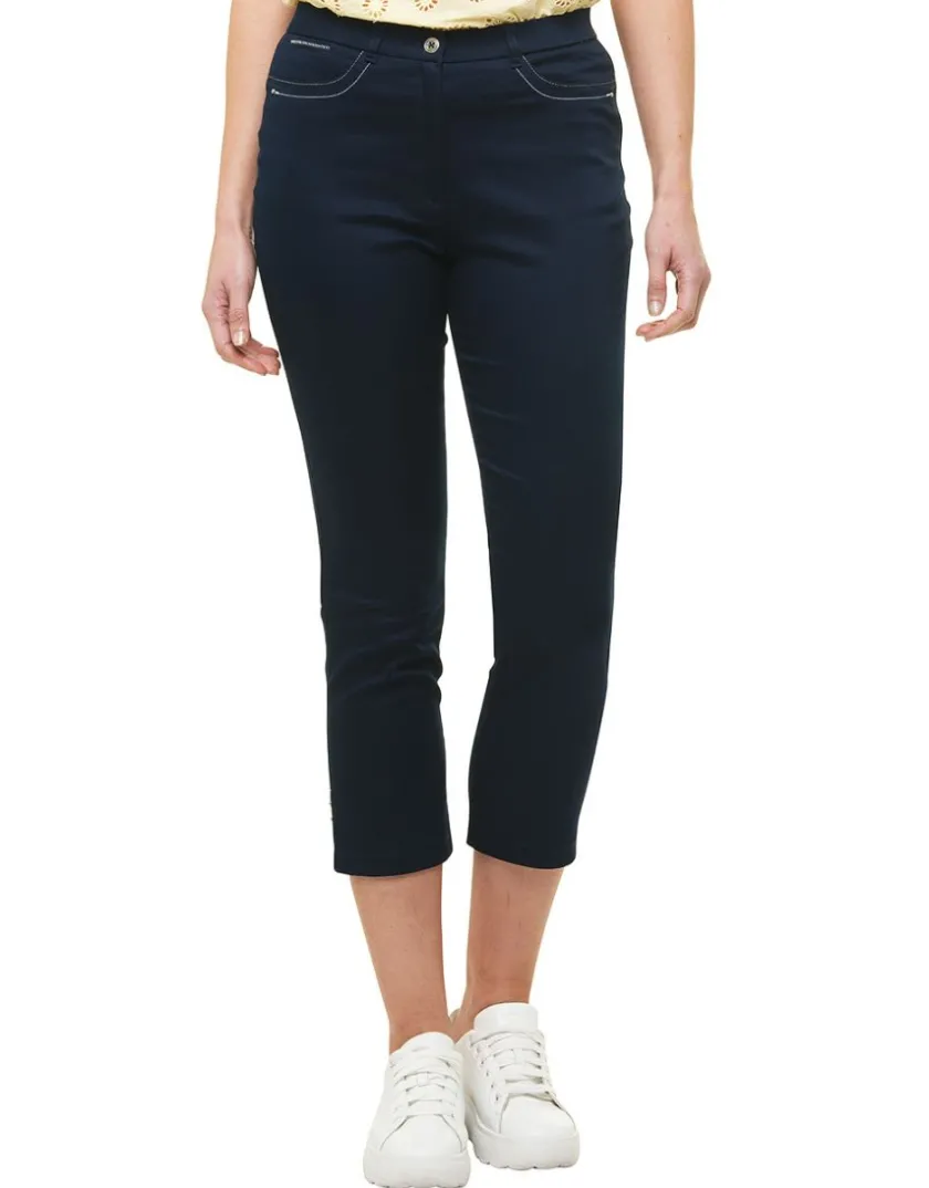 Discount Pantacourt bleu coton Pantacourts