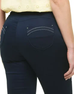 Discount Pantacourt bleu coton Pantacourts
