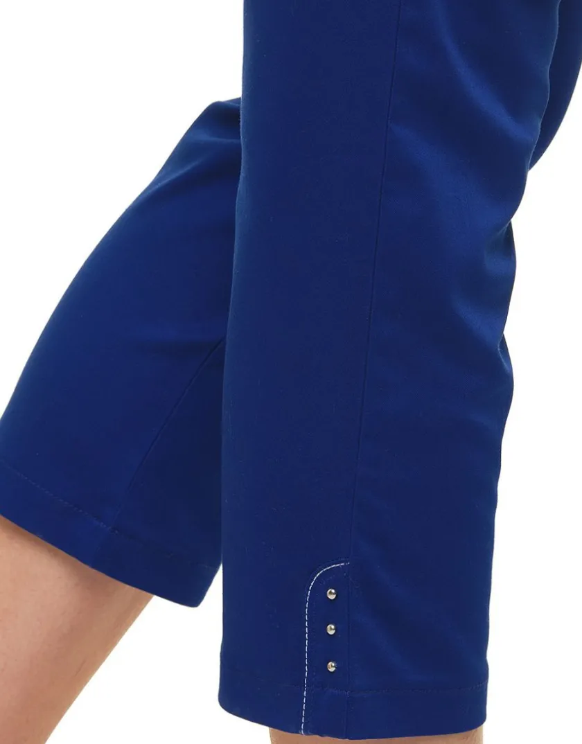 Discount Pantacourt bleu roi coton Pantacourts