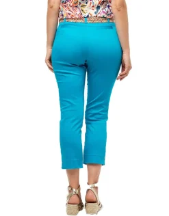Best Pantacourt bleu stretch Pantacourts