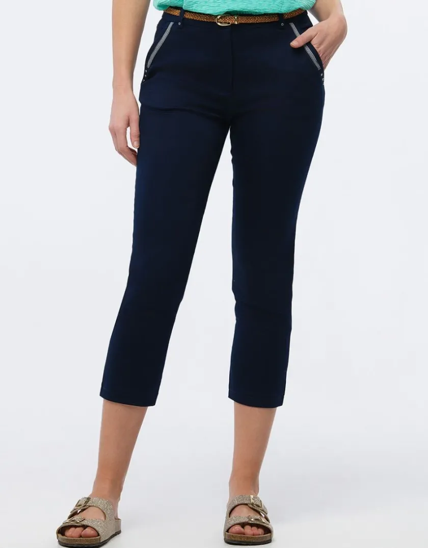 Hot Pantacourt chic marine Pantacourts