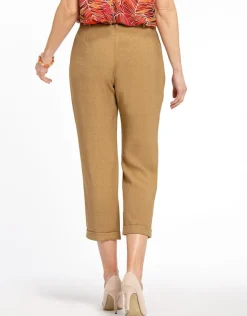 Discount Pantacourt chic marron Pantacourts|Pantalons