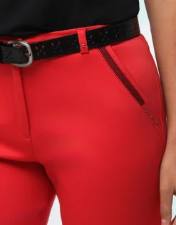 Fashion Pantacourt chic rouge Pantacourts