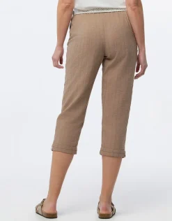 Online Pantacourt coton beige Pantacourts|Pantalons