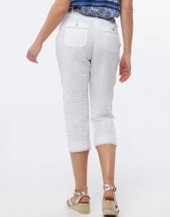 Online Pantacourt coton blanc Pantacourts|Pantalons