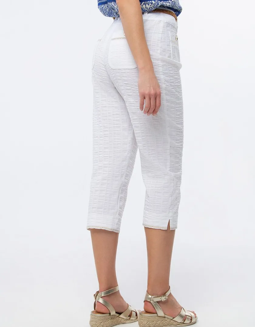 Online Pantacourt coton blanc Pantacourts|Pantalons