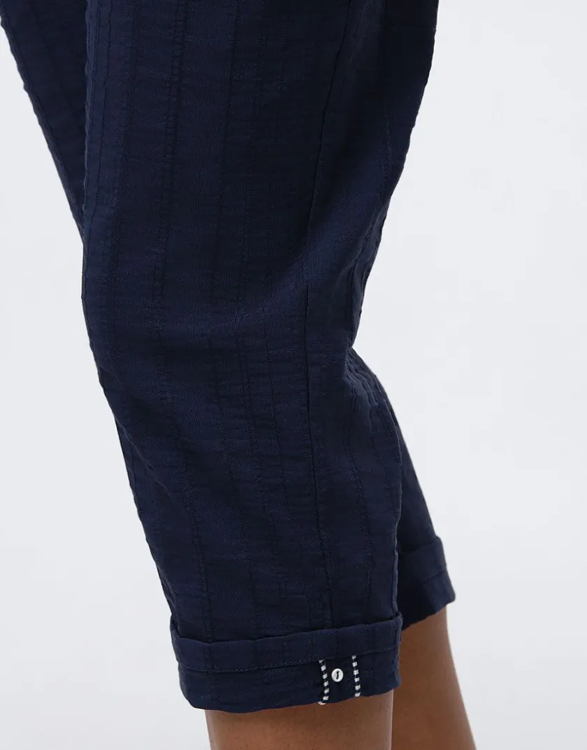 Sale Pantacourt coton marine Pantacourts|Pantalons