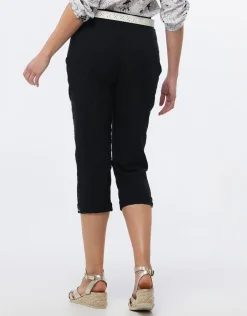 Discount Pantacourt coton noir Pantacourts|Pantalons