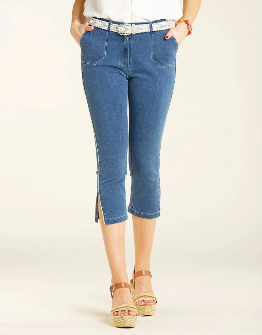 Sale Pantacourt en jean brut Pantacourts|Jeans