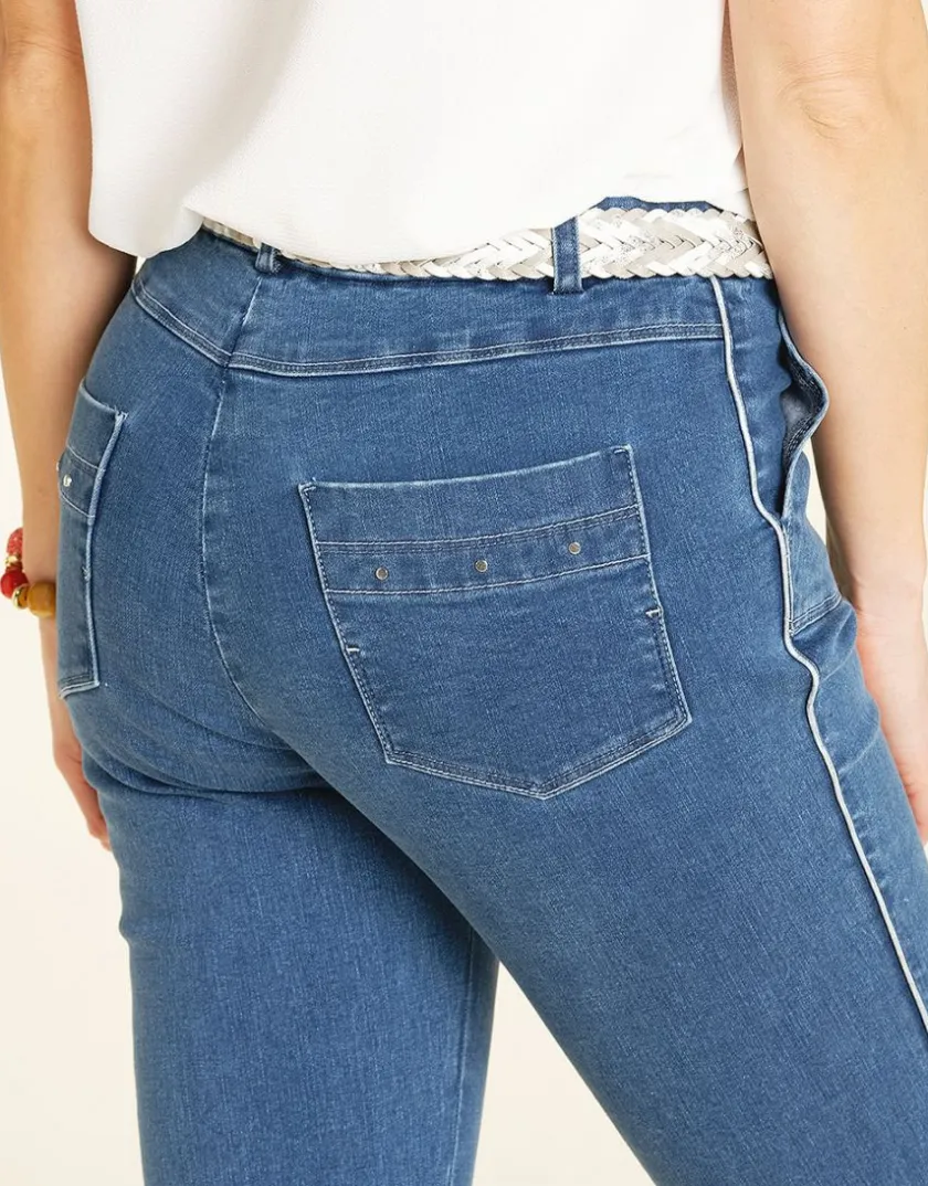 Sale Pantacourt en jean brut Pantacourts|Jeans