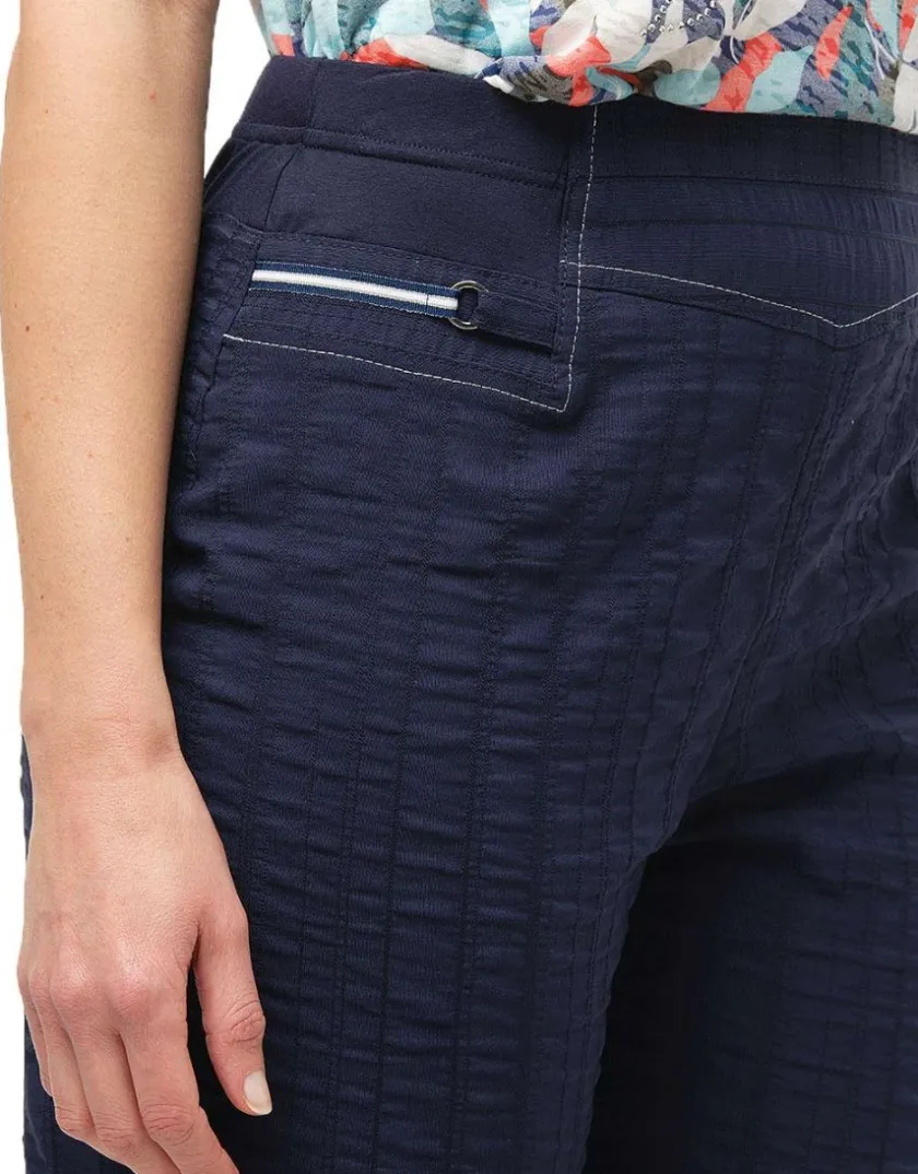 Outlet Pantacourt fluide bleu Pantacourts
