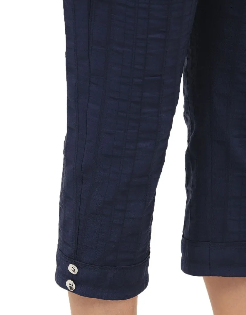 Outlet Pantacourt fluide bleu Pantacourts