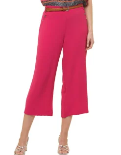 Outlet Pantacourt fluide rose Pantacourts