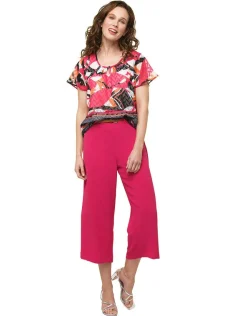 Outlet Pantacourt fluide rose Pantacourts