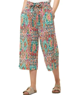 Fashion Pantacourt imprimé fluide Pantacourts