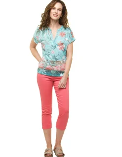 Sale Pantacourt jegging corail Pantacourts
