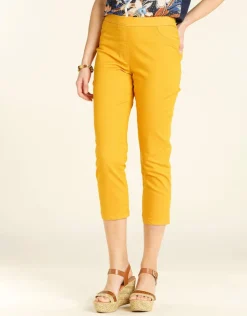 Discount Pantacourt jegging jaune Pantacourts
