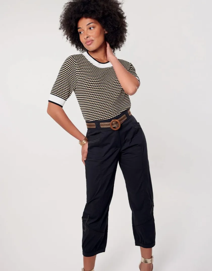 New Pantacourt large noir Pantacourts|Pantalons