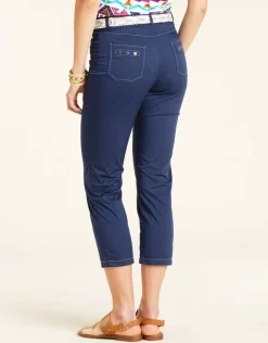 Online Pantacourt léger marine Pantalons|Pantacourts