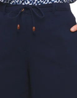 Hot Pantacourt marine coton Pantacourts