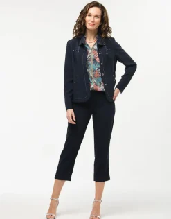 Discount Pantacourt marine droit Pantacourts