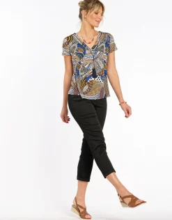 Hot Pantacourt noir Pantacourts|Pantalons