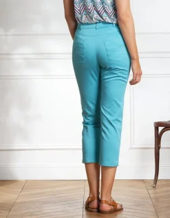 Best Pantacourt stretch bleu Pantacourts