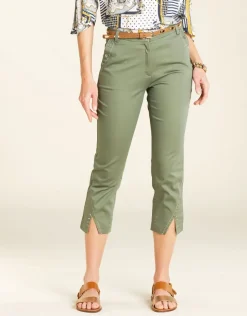 New Pantacourt stretch kaki Pantacourts|Pantalons