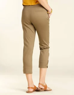 Hot Pantacourt taupe coton Pantacourts