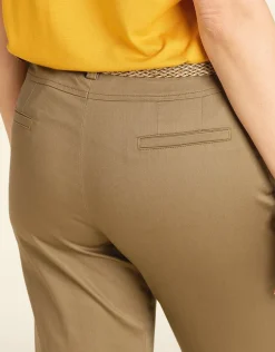 Hot Pantacourt taupe coton Pantacourts