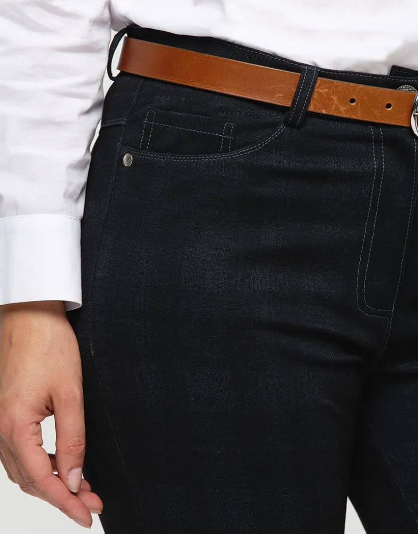 New Pantalon à carreaux gris Slims|Pantalons