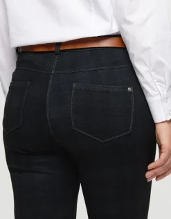 New Pantalon à carreaux gris Slims|Pantalons