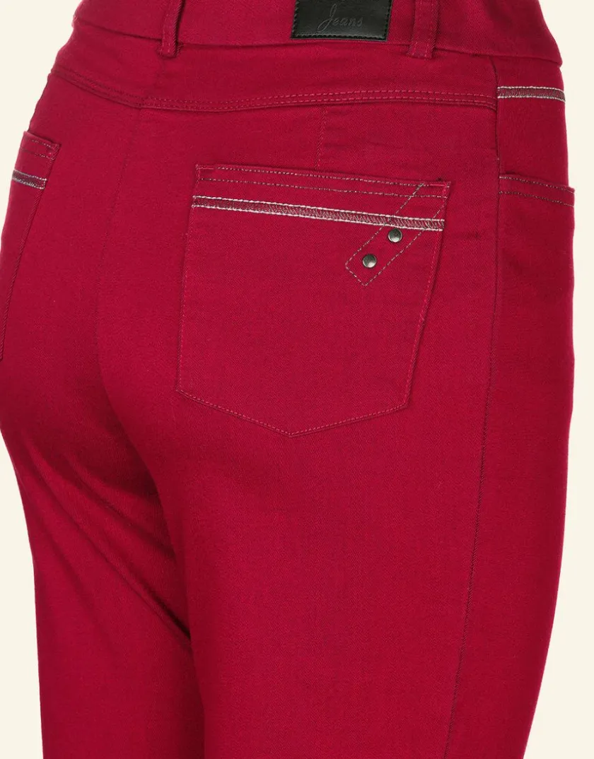 Clearance Pantalon 5 poches rouge Ajustés|Pantalons