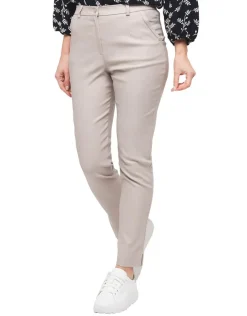 Outlet Pantalon beige imprimé Ajustés|Pantalons