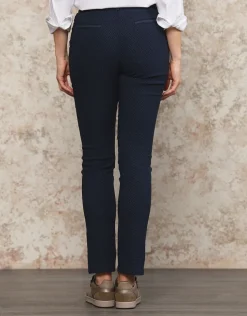 Clearance Pantalon bleu fantaisie Ajustés|Pantalons